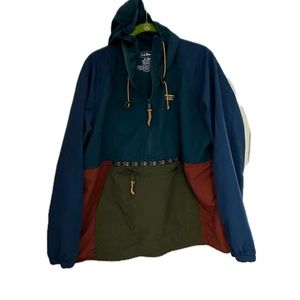LL Bean Windbreaker Jacket -Color Block XL - perfect condition - worn once